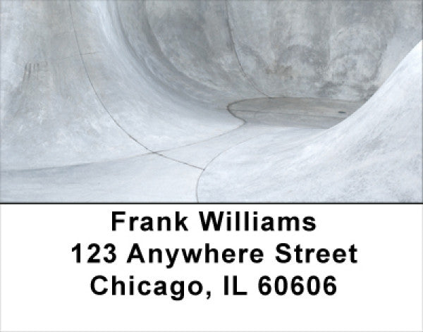 Skateboarding Concrete Address Labels
