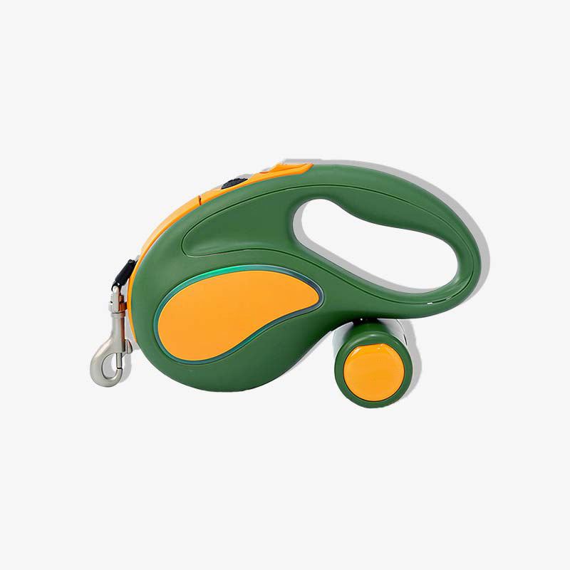 LED Long Retractable Cool Dog Accessories Training Lead, Green