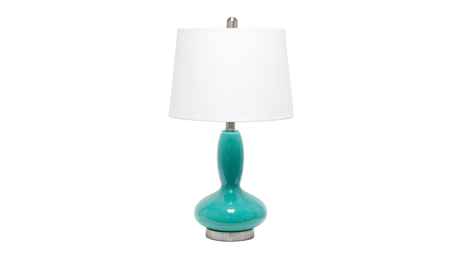 All the Rages Glass Dollop Table Lamp Teal