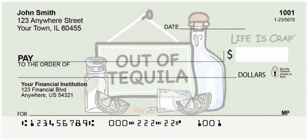 Without Liquor... Life Is Crap Personal Checks
