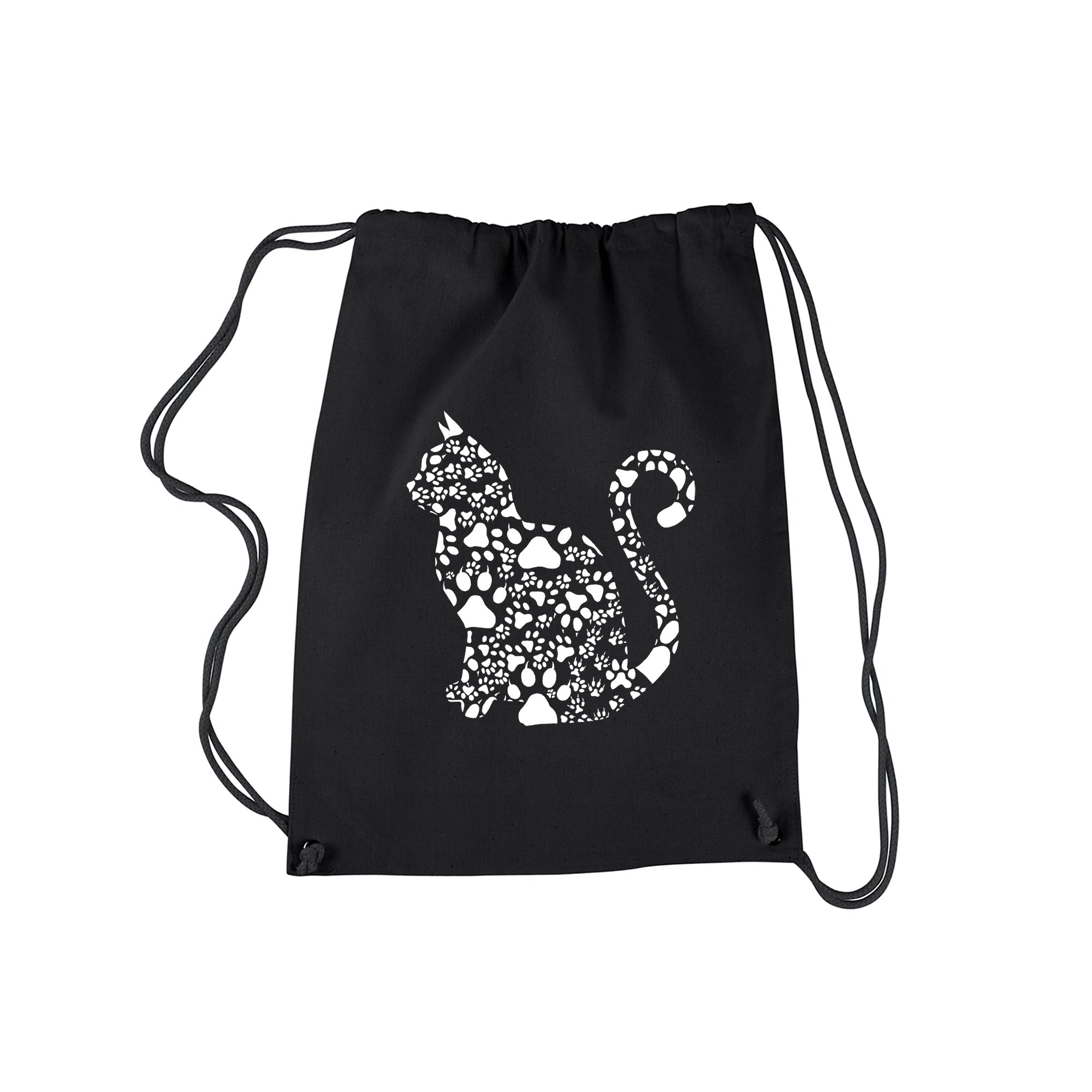Cat Claws - Drawstring Backpack - SMALL - Black