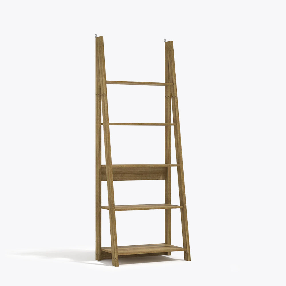 Tiva Ladder Bookcase Oak
