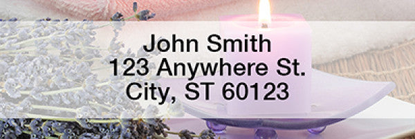 Zen Candles Rectangle Address Labels