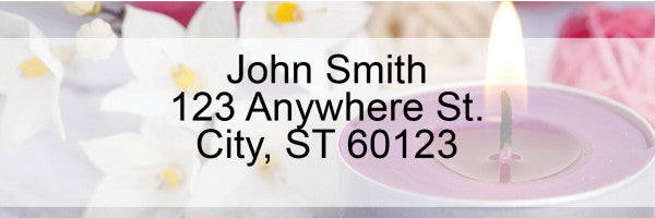 Serene Candles Rectangle Address Labels