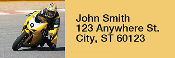 Superbikes Narrow Address Labels