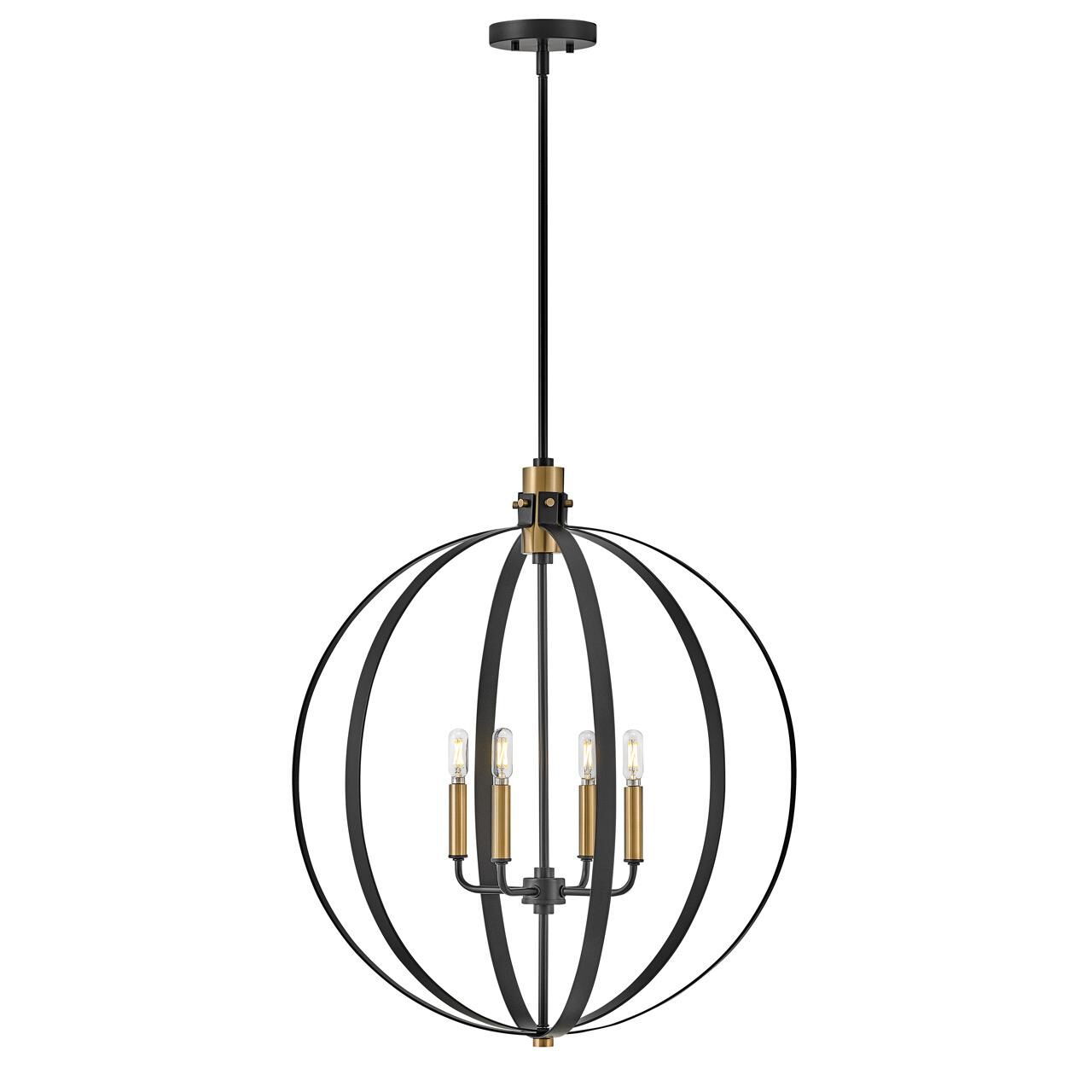 Lark Cirque 24 Inch Cage Pendant Cirque - 83034BK - Transitional