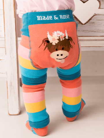 Blade & Rose Bonnie Highland Cow Leggings 0-6 Months