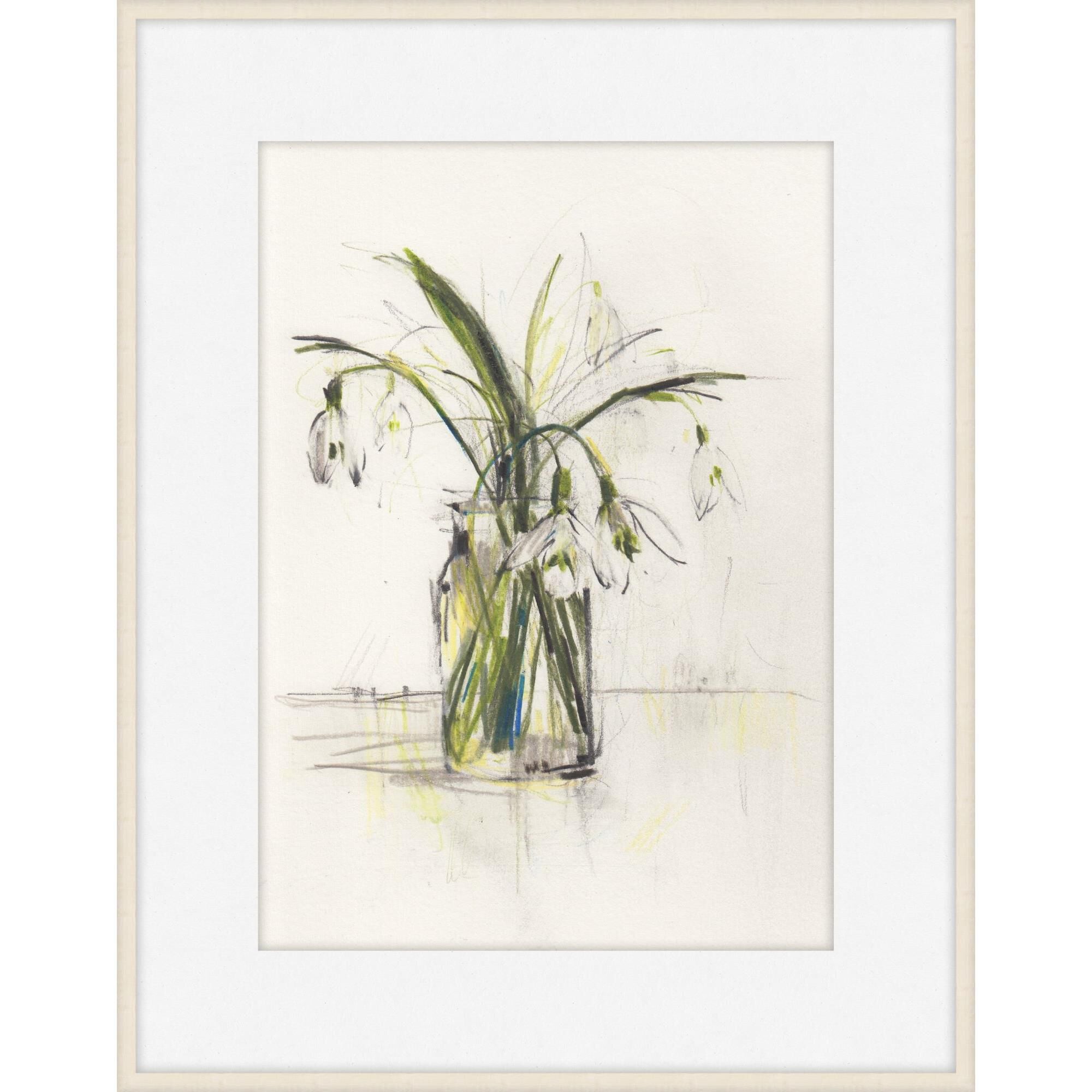 Level 57 Vase Of Snowdrops Print Vase Of Snowdrops - D2234S44664-3447 - Transitional