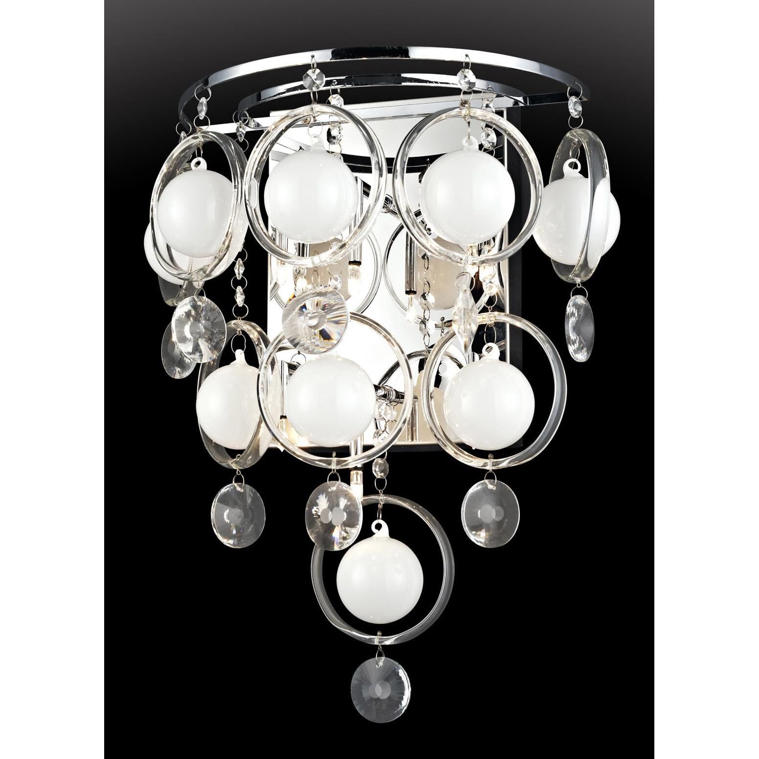 Lite Source Bubbles 17 Inch Wall Sconce Bubbles - EL-10077 - Crystal