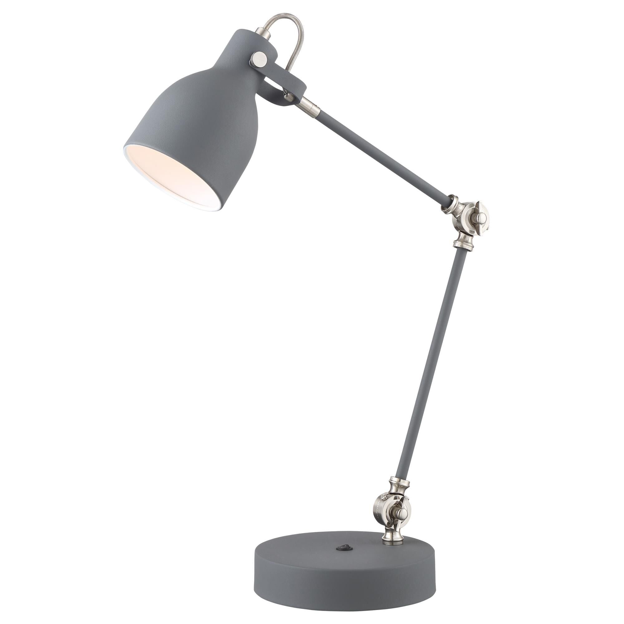 Lite Source Kalle 26 Inch Desk Lamp Kalle - LS-23046GREY - Industrial