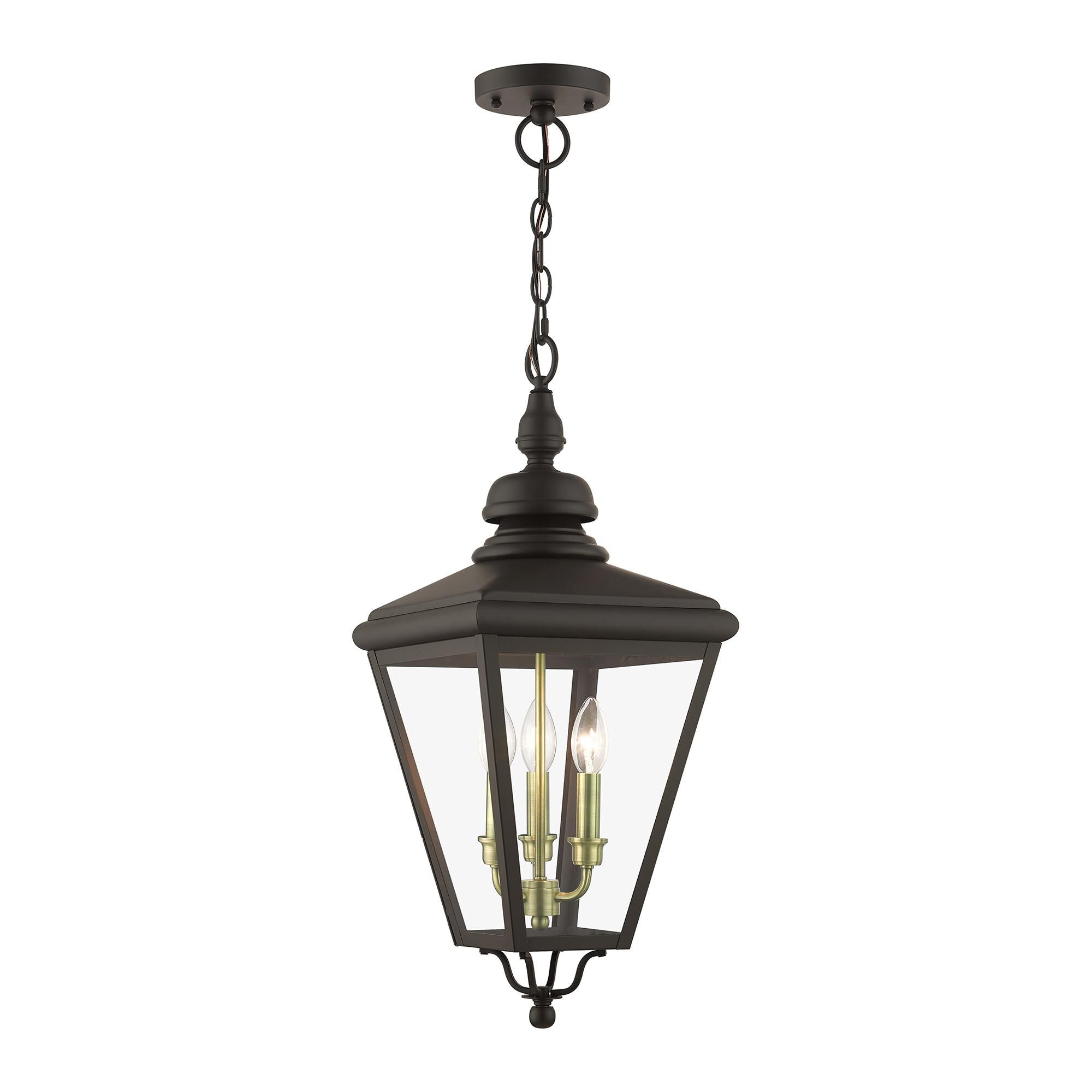 Livex Lighting Adams Cage Pendant Adams - 27377-07 - Craftsman-Mission
