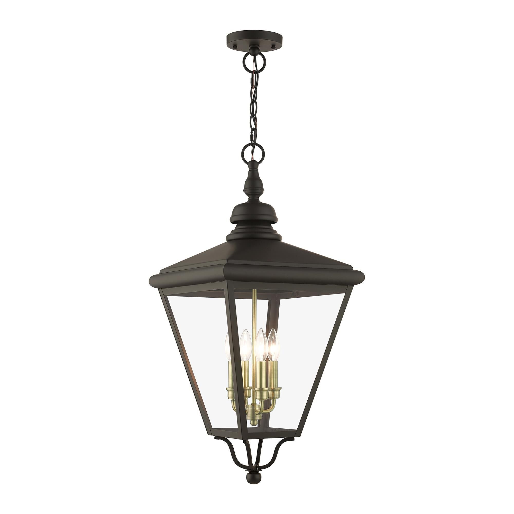 Livex Lighting Adams Cage Pendant Adams - 27378-07 - Craftsman-Mission