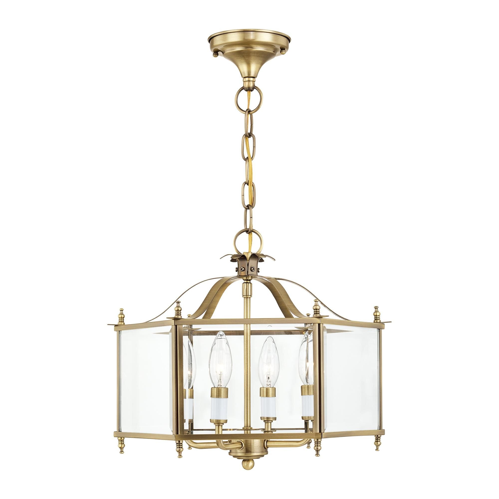 Livex Lighting Livingston 15 Inch Cage Pendant Livingston - 4398-01 - Traditional