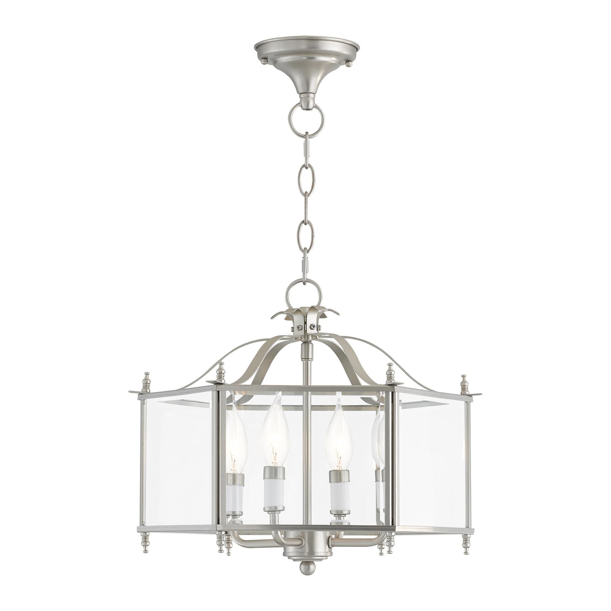 Livex Lighting Livingston 15 Inch Cage Pendant Livingston - 4398-91 - Traditional