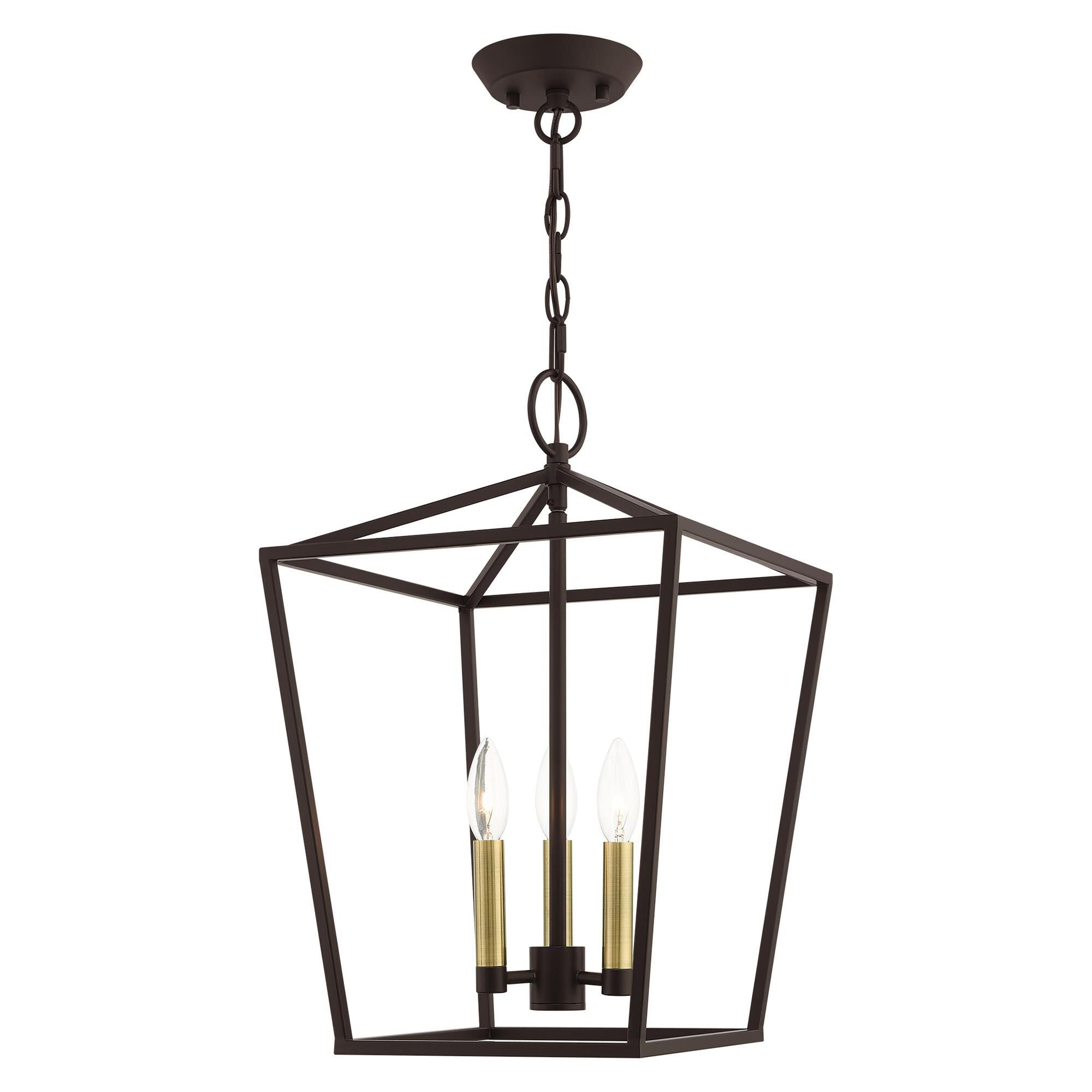Livex Lighting Devone 12 Inch Cage Pendant Devone - 49433-07 - Transitional
