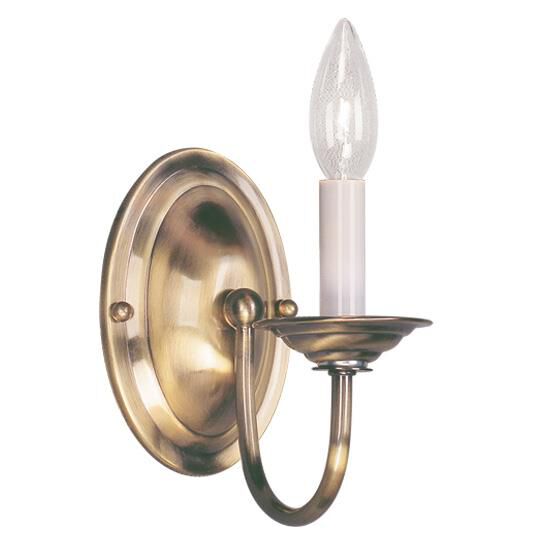 Livex Lighting Home Basics 7 Inch Wall Sconce Home Basics - 4151-01 - Transitional