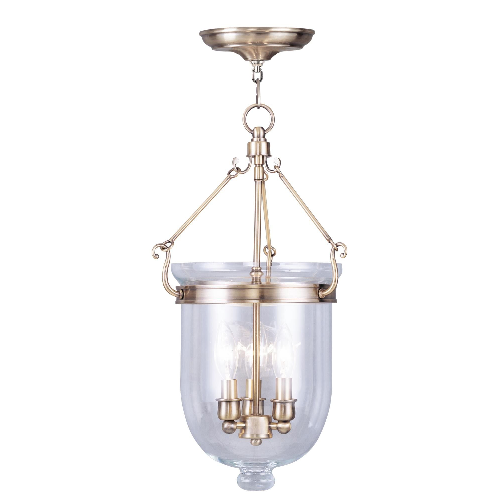 Livex Lighting Jefferson 10 Inch Cage Pendant Jefferson - 5063-01 - Traditional