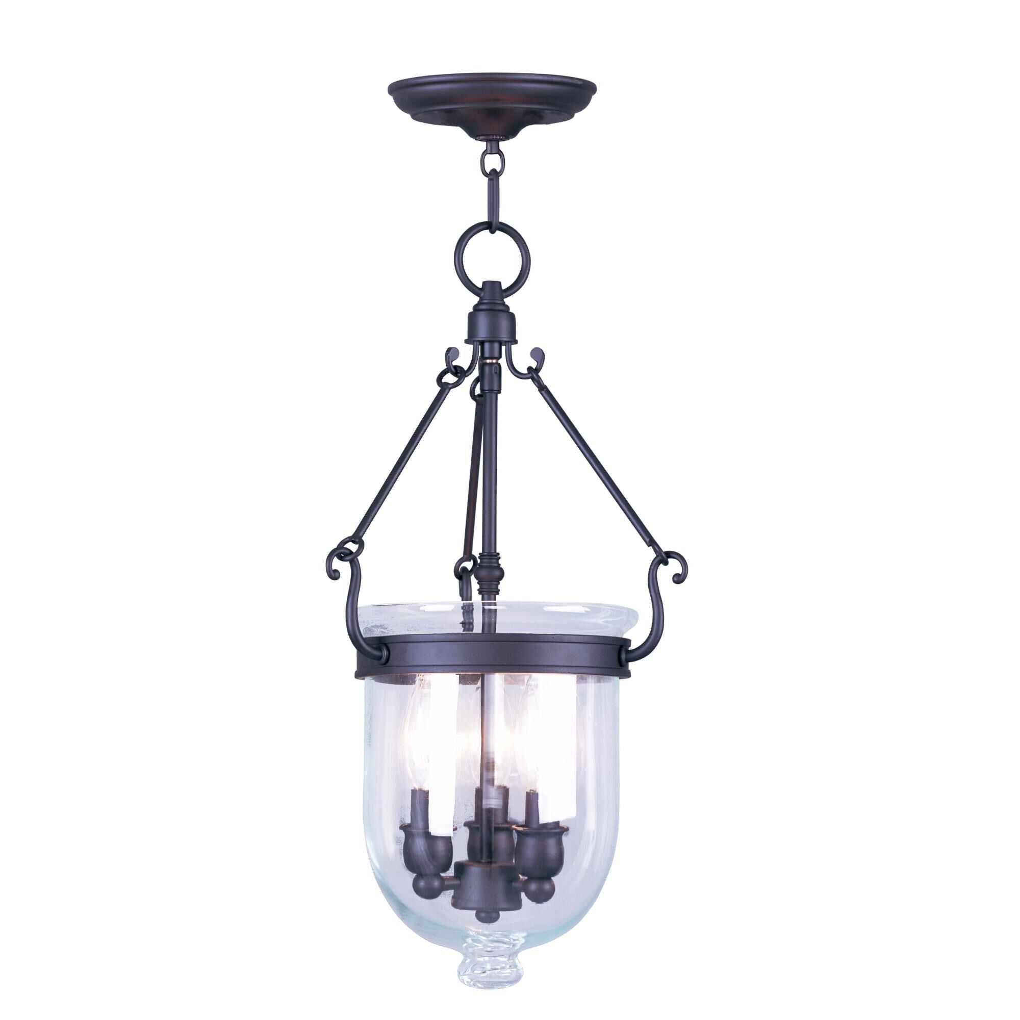 Livex Lighting Jefferson 10 Inch Cage Pendant Jefferson - 5063-07 - Traditional