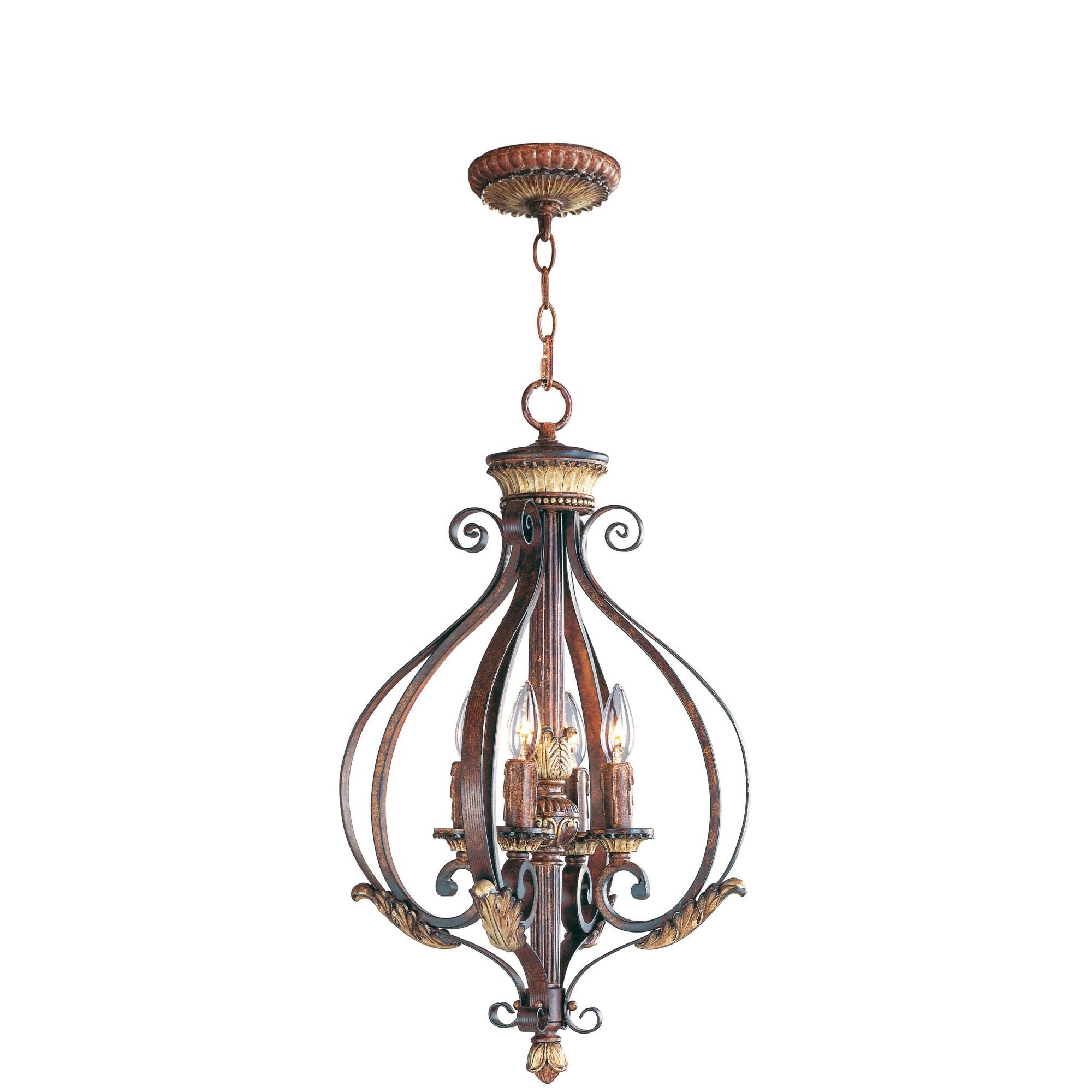 Livex Lighting Villa Verona 16 Inch Cage Pendant Villa Verona - 8556-63 - Traditional