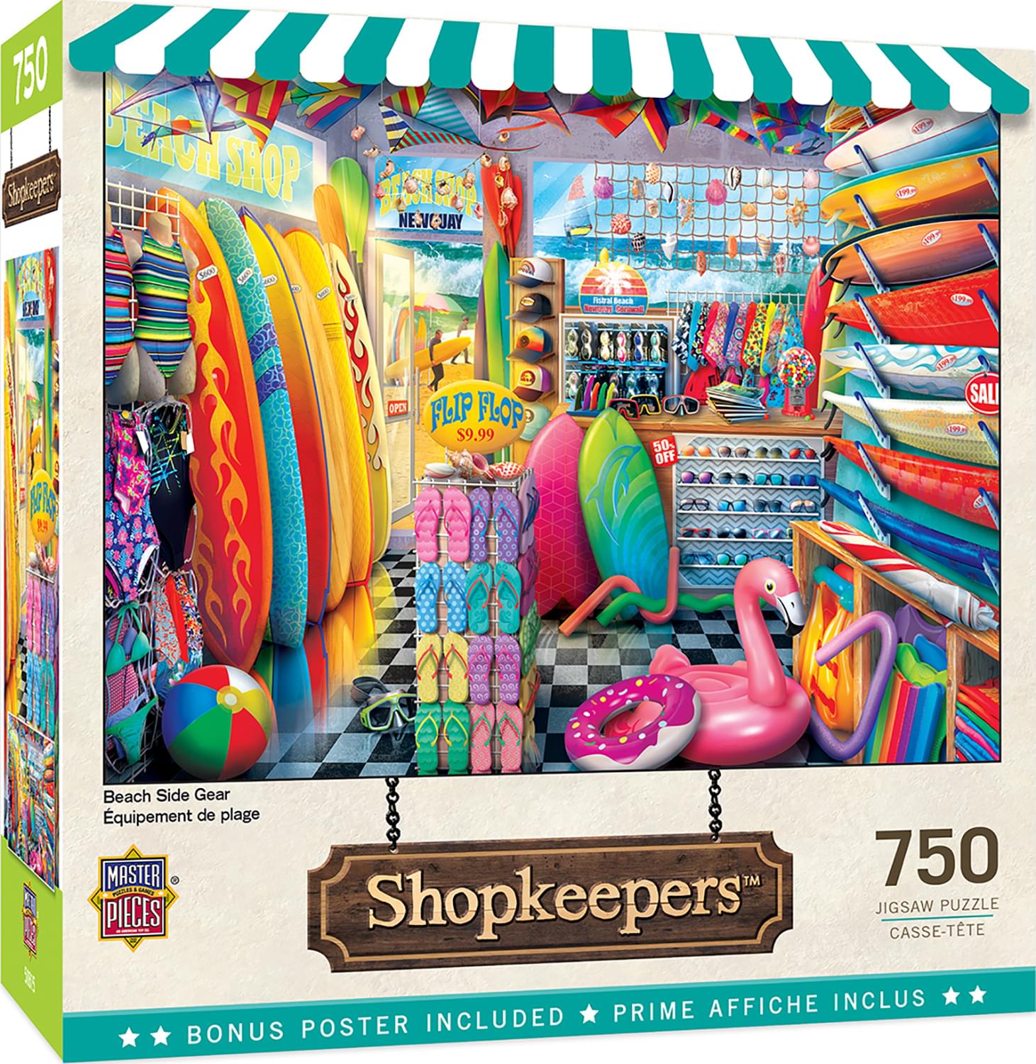 Beach Side Gear 750 Piece Jigsaw Puzzle