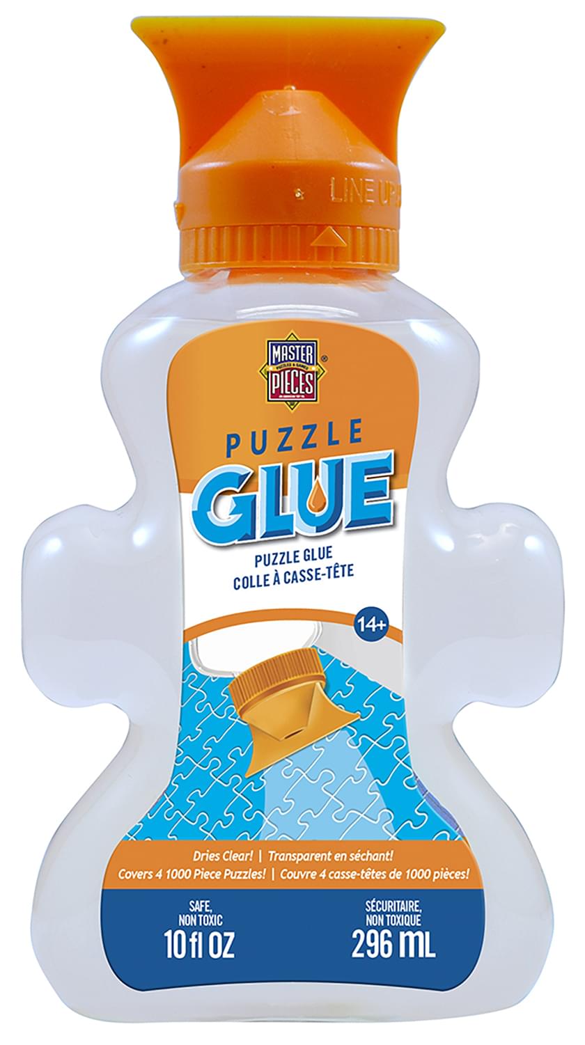 MasterPieces 10oz Shaped Jigsaw Puzzle Glue w- Spreader Cap