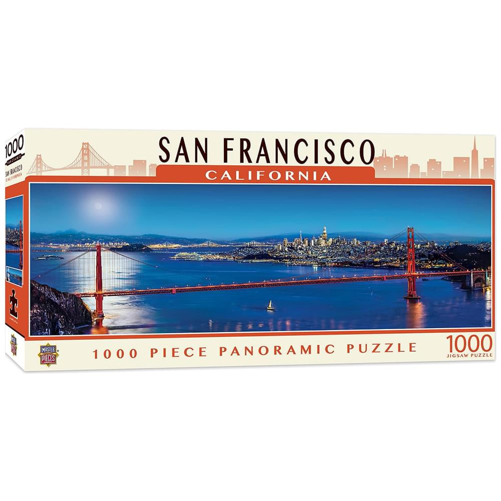 San Francisco California 1000 Piece Panoramic Jigsaw Puzzle
