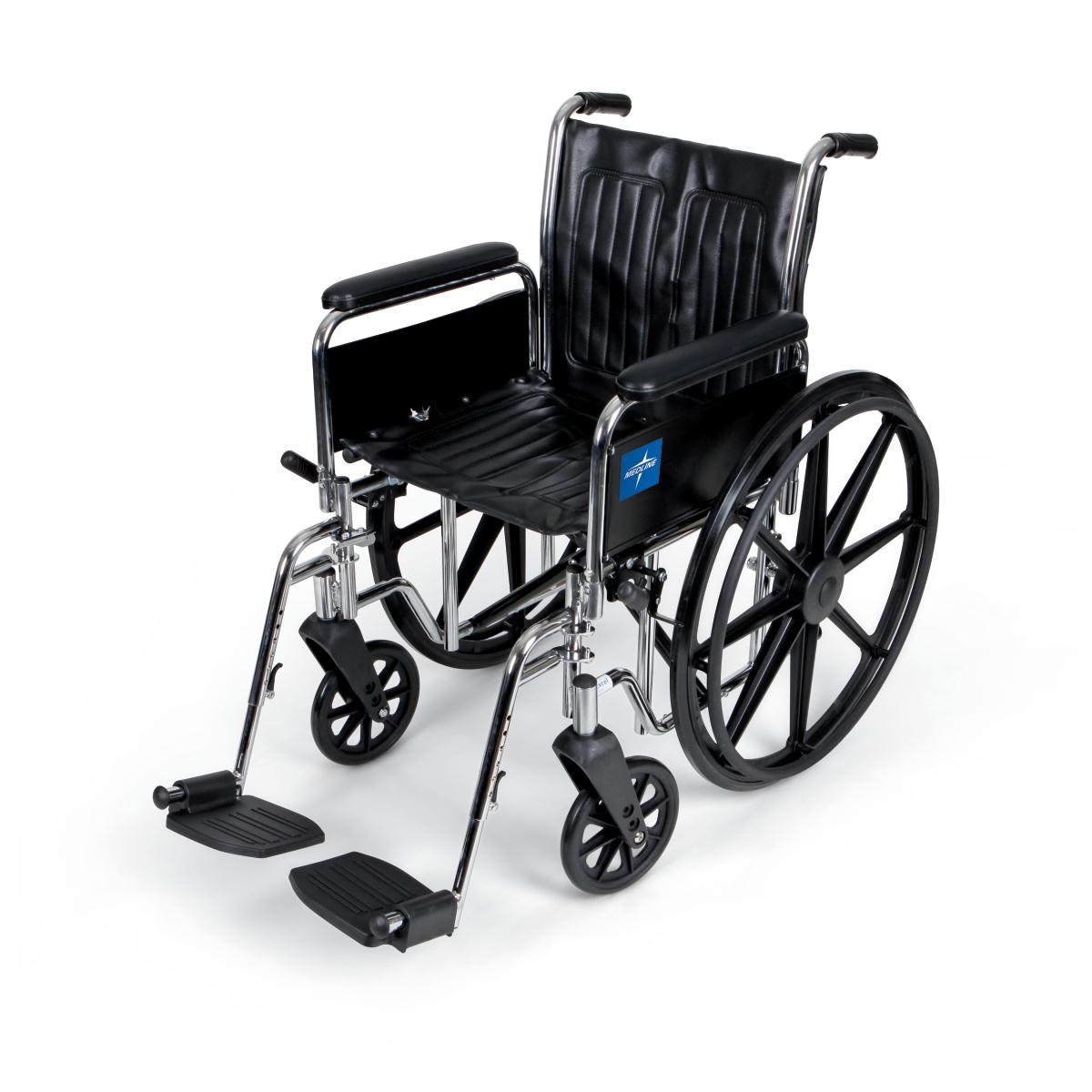 Excel 2000 Series Wheelchairs 18" Seat, Removable Full Length Arms, Swing-away Leg Rests