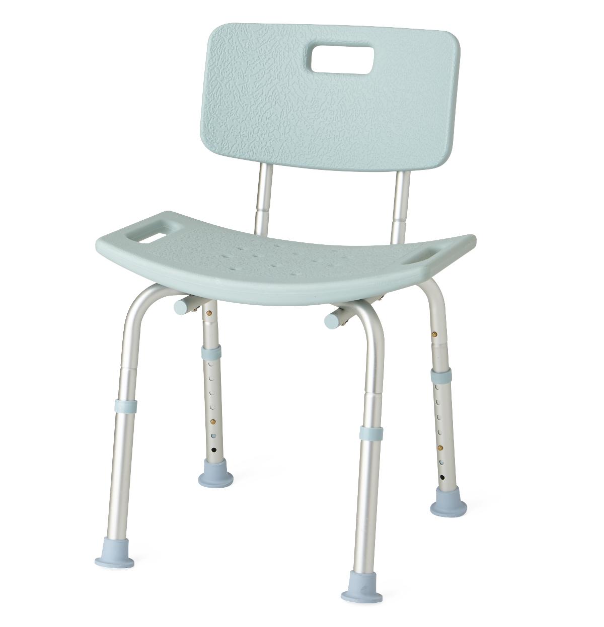 Knockdown Bath Benches with Microban Light Blue