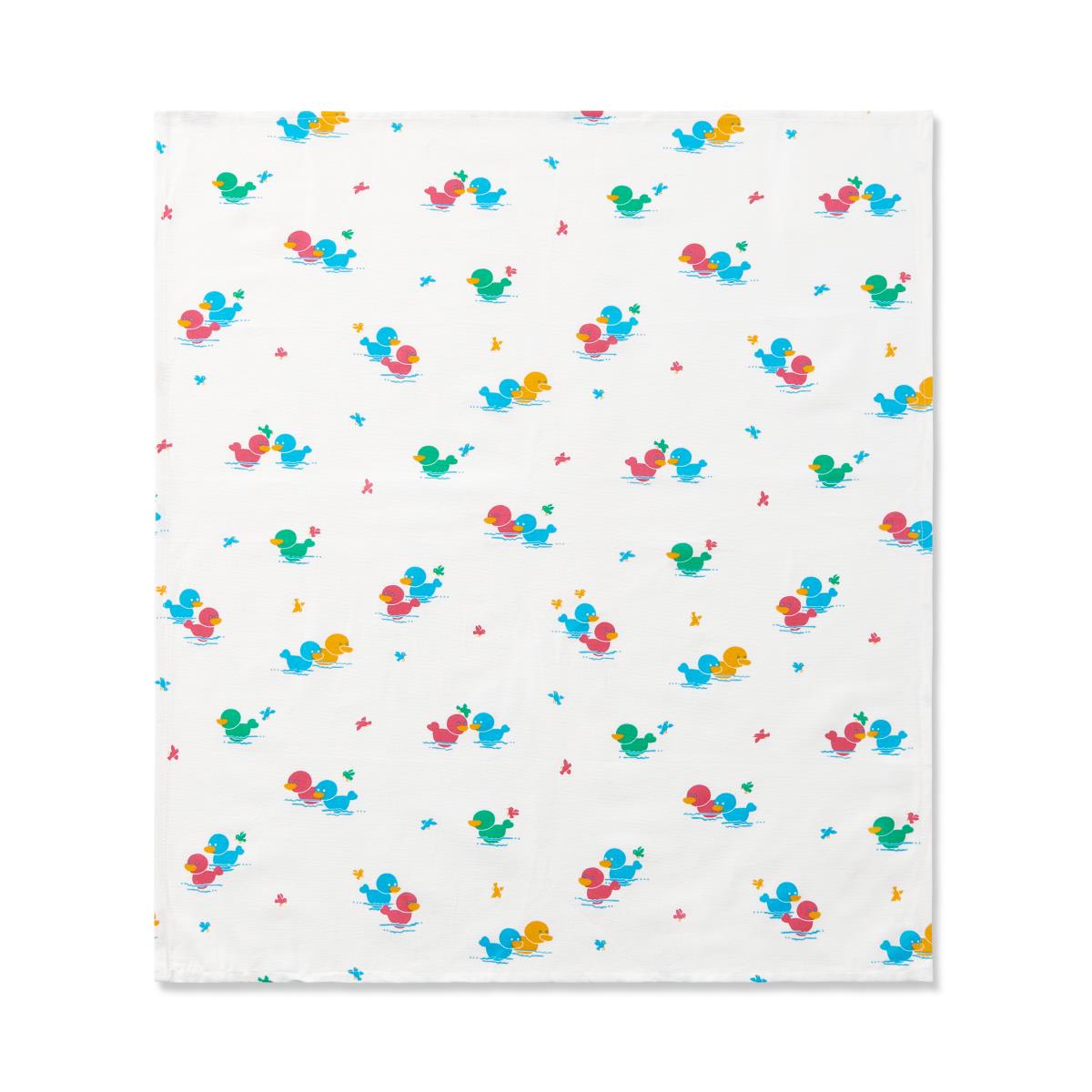Baby Blanket, Duck Print, Heavy Weight, 100% Cotton, 36" X 40" (91.4 Cm X 1 M), Each
