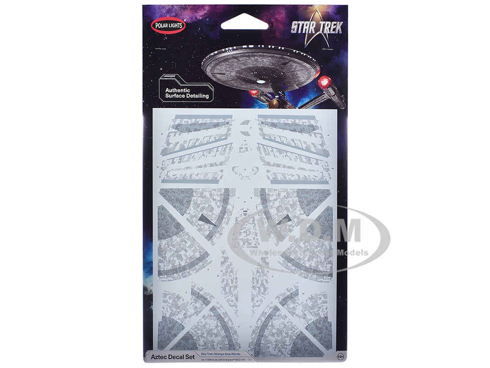 USS Enterprise NCC-1701 Aztec Decal Set "Star Trek Strange New Worlds" (2022-Current) TV Series 1-1000 Scale by Polar Lights