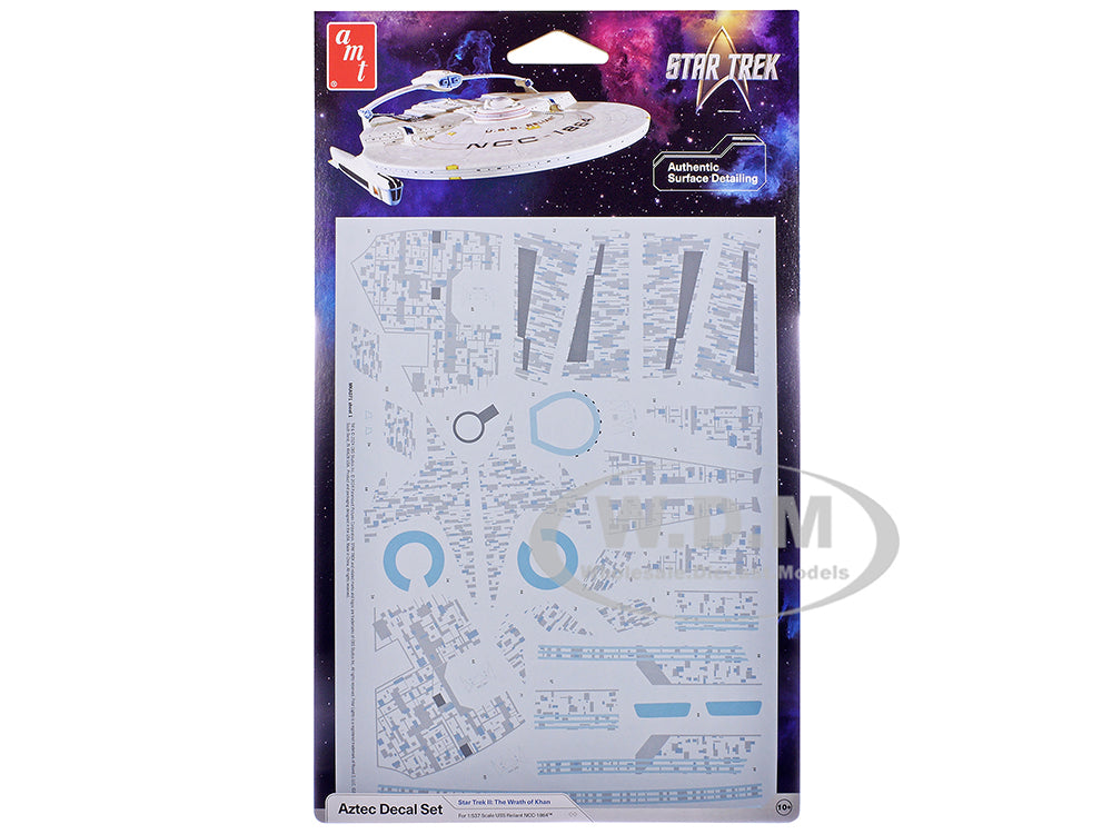 U.S.S. Reliant NCC-1864 Aztec Decal Set "Star Trek II The Wrath of Khan" (1982) Movie 1-537 Scale by AMT