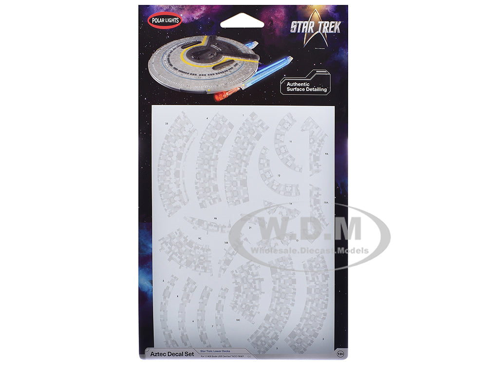 USS Cerritos NCC-75567 Aztec Decal Set "Star Trek Lower Decks" (2020-2024) TV Series 1-1400 Scale by Polar Lights