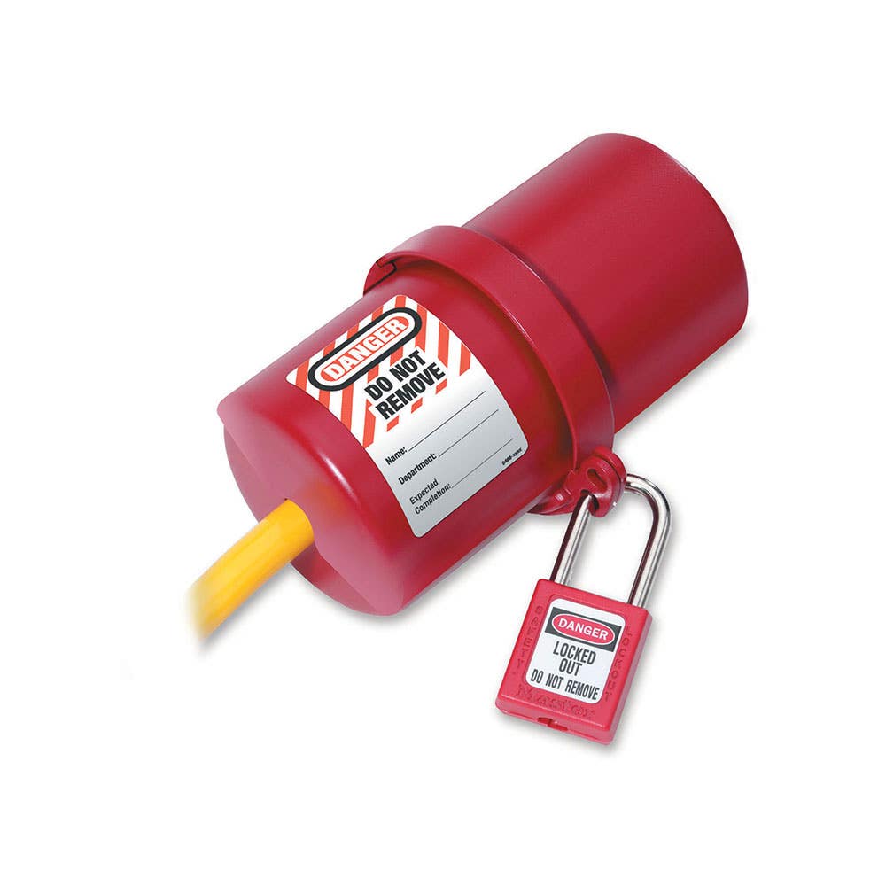 Master Lock 488 Rotating Large Electrical Plug Lockout for 220-550 Volt Plugs