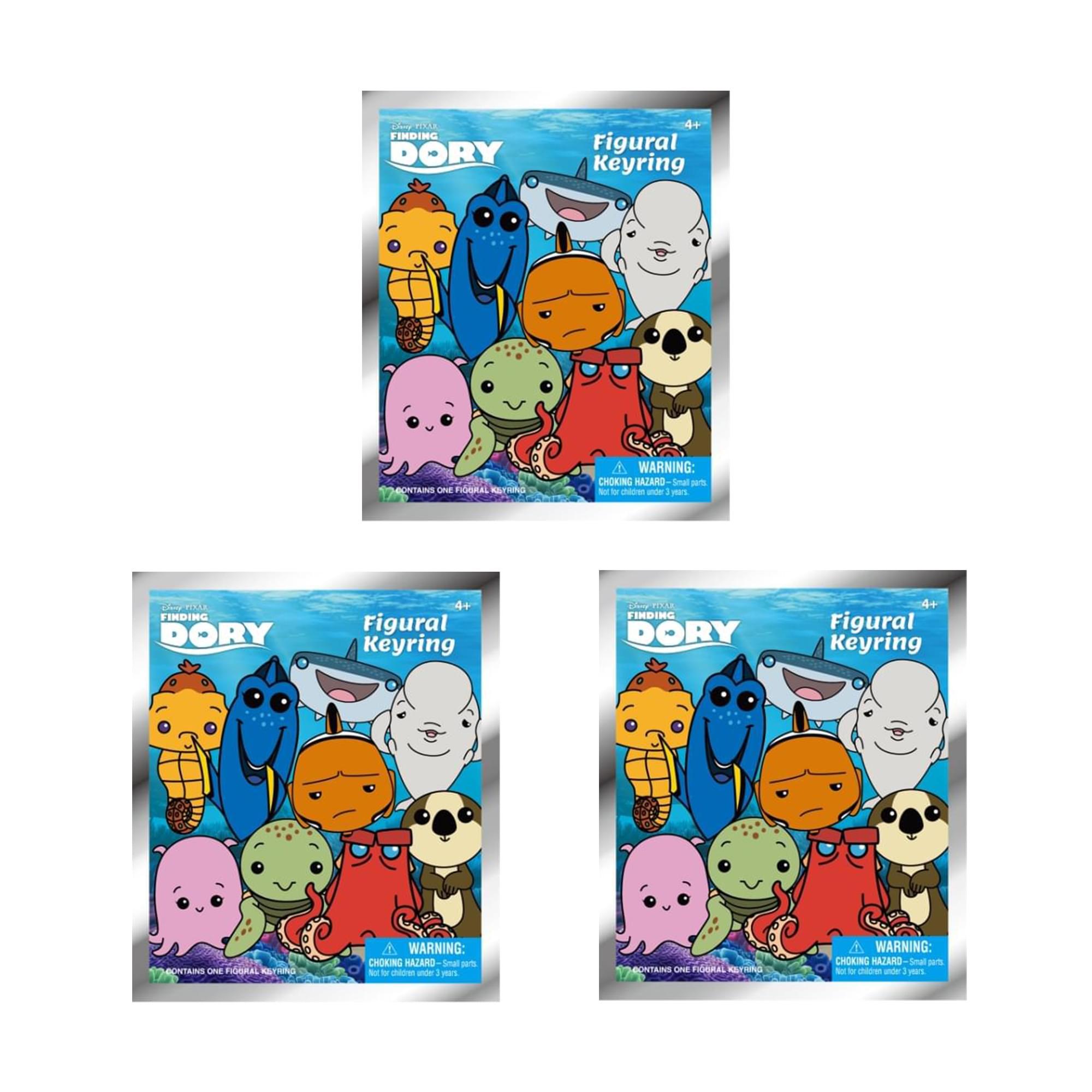 Finding Dory Blind Bag Foam Figural Key Ring | Lot of 3