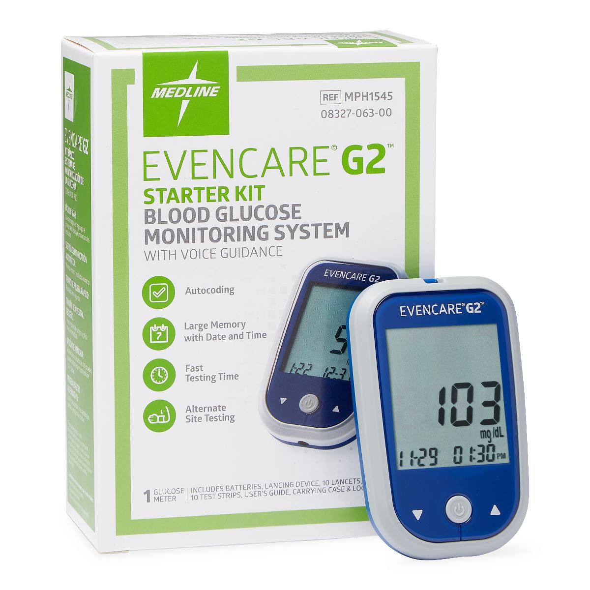 Starter Kit for EVENCARE G2 Blood Glucose Monitoring System, Each