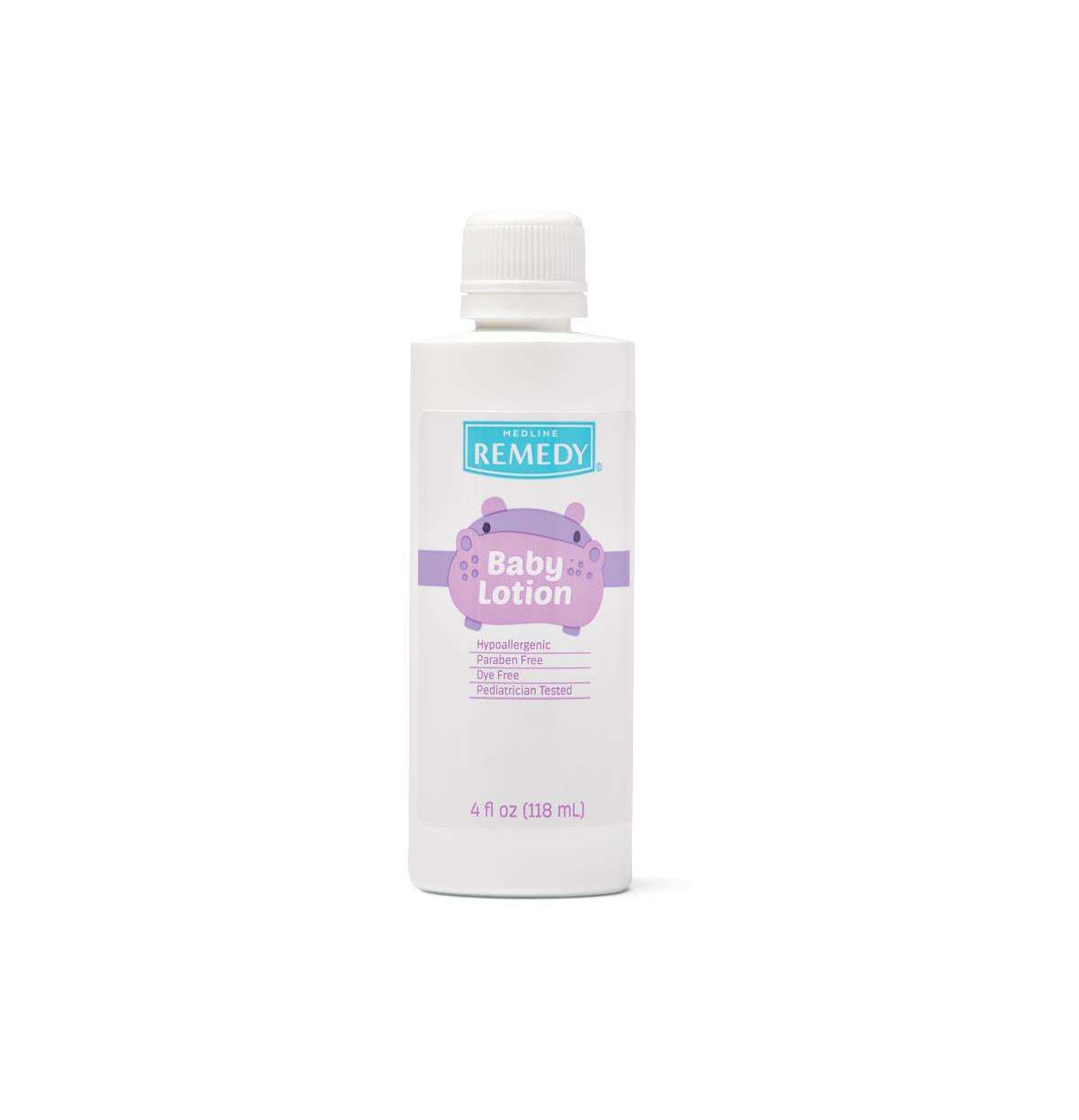 Remedy Baby Body Lotion by Medline,White 4 oz, Powder Scent, Case