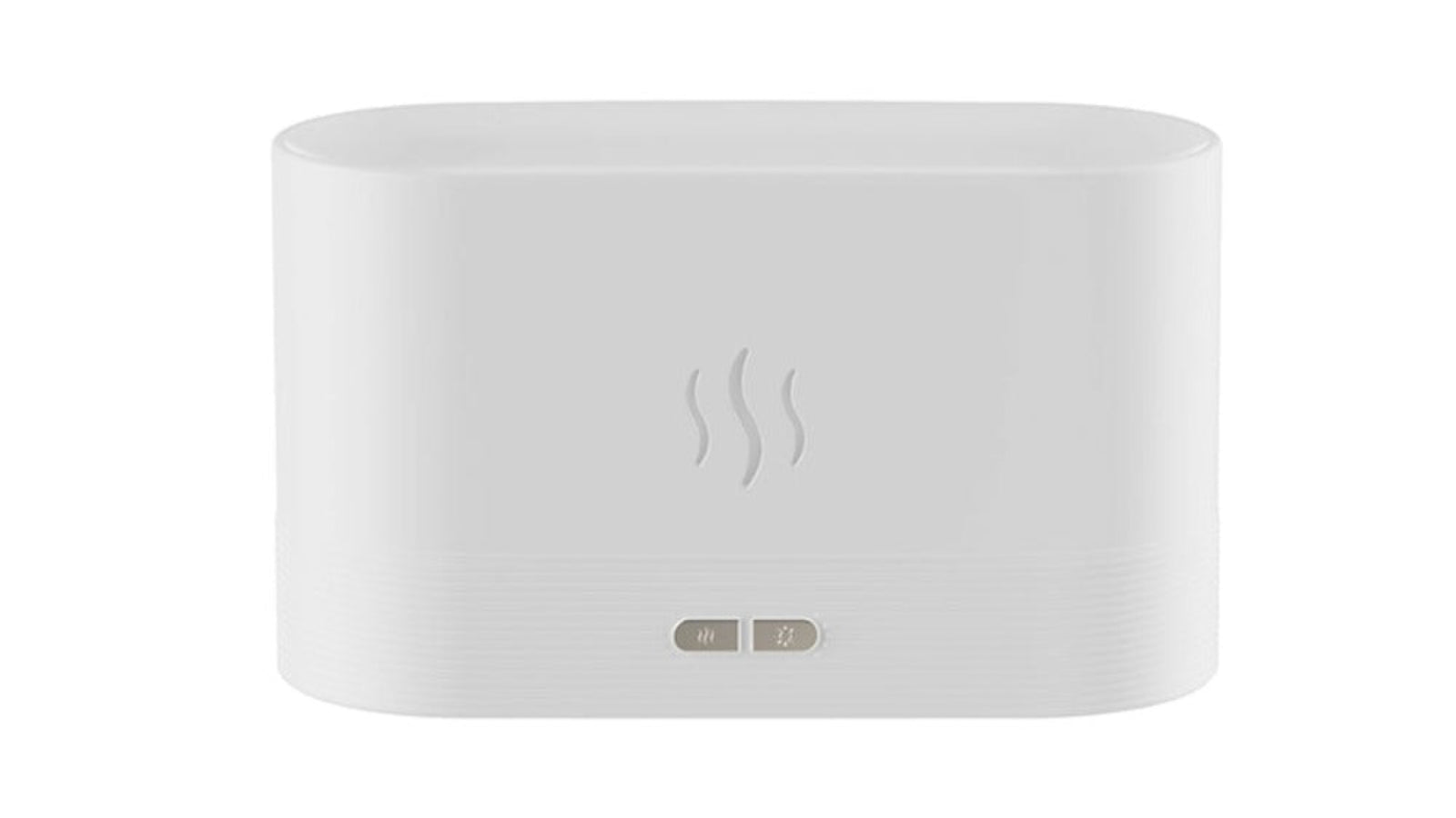 Multitasky Fireplace Flame-Effect Humidifier Lamp Cream White