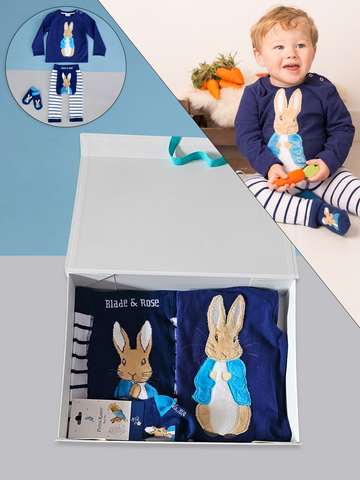 Blade & Rose Peter Rabbit Navy Gift Box Set 0-6 Months Matron Inn