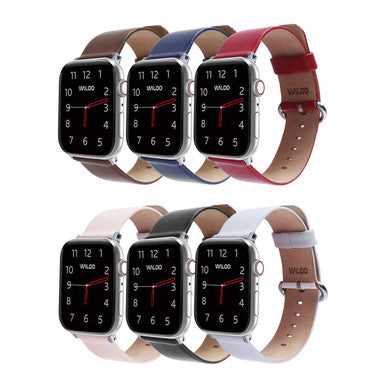 Leather Grain Apple Watch Replacement Band Series 1-9 - 38-40-41mm - Pink