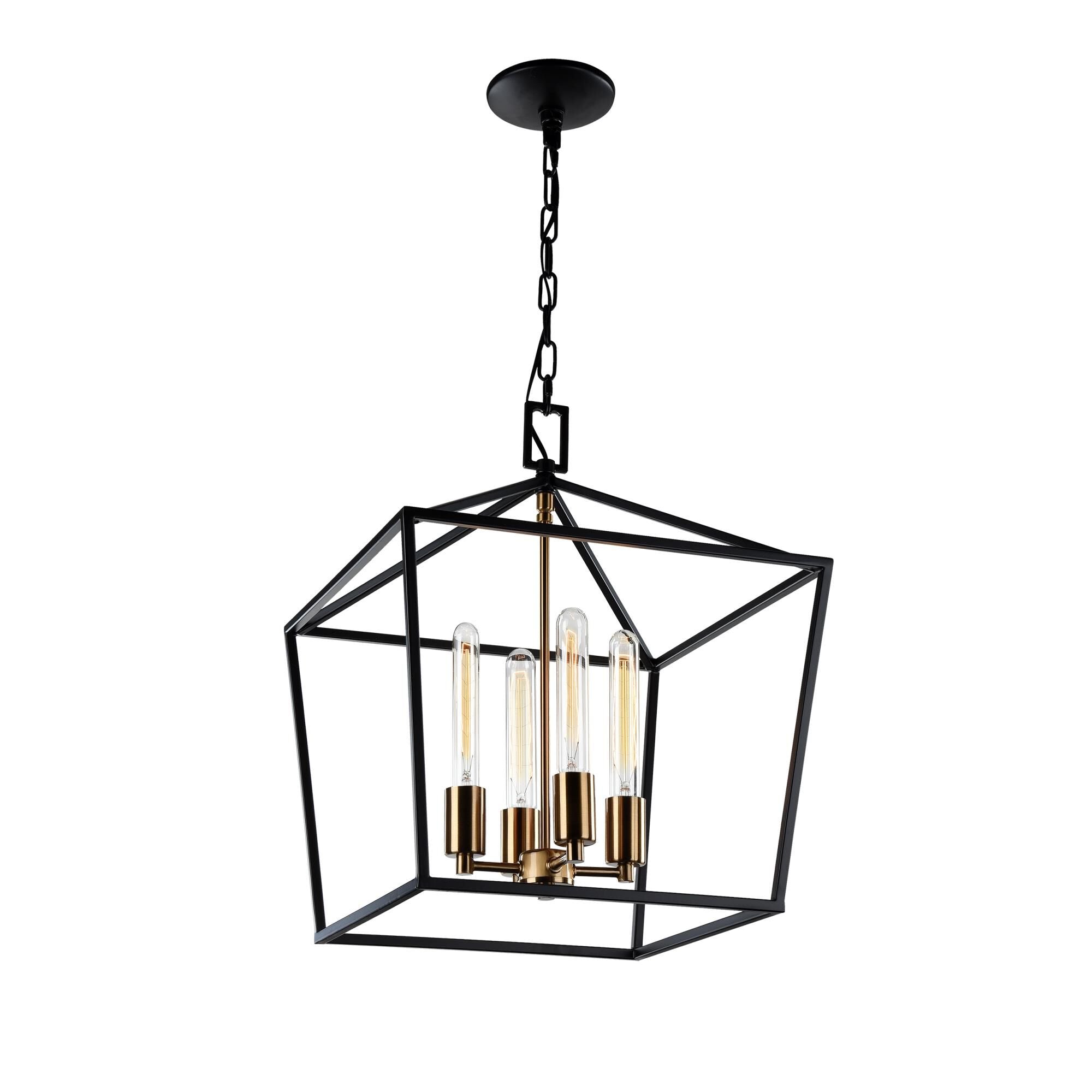 Matteo Lighting Scatola 16 Inch Cage Pendant Scatola - C61704RB - Modern Contemporary