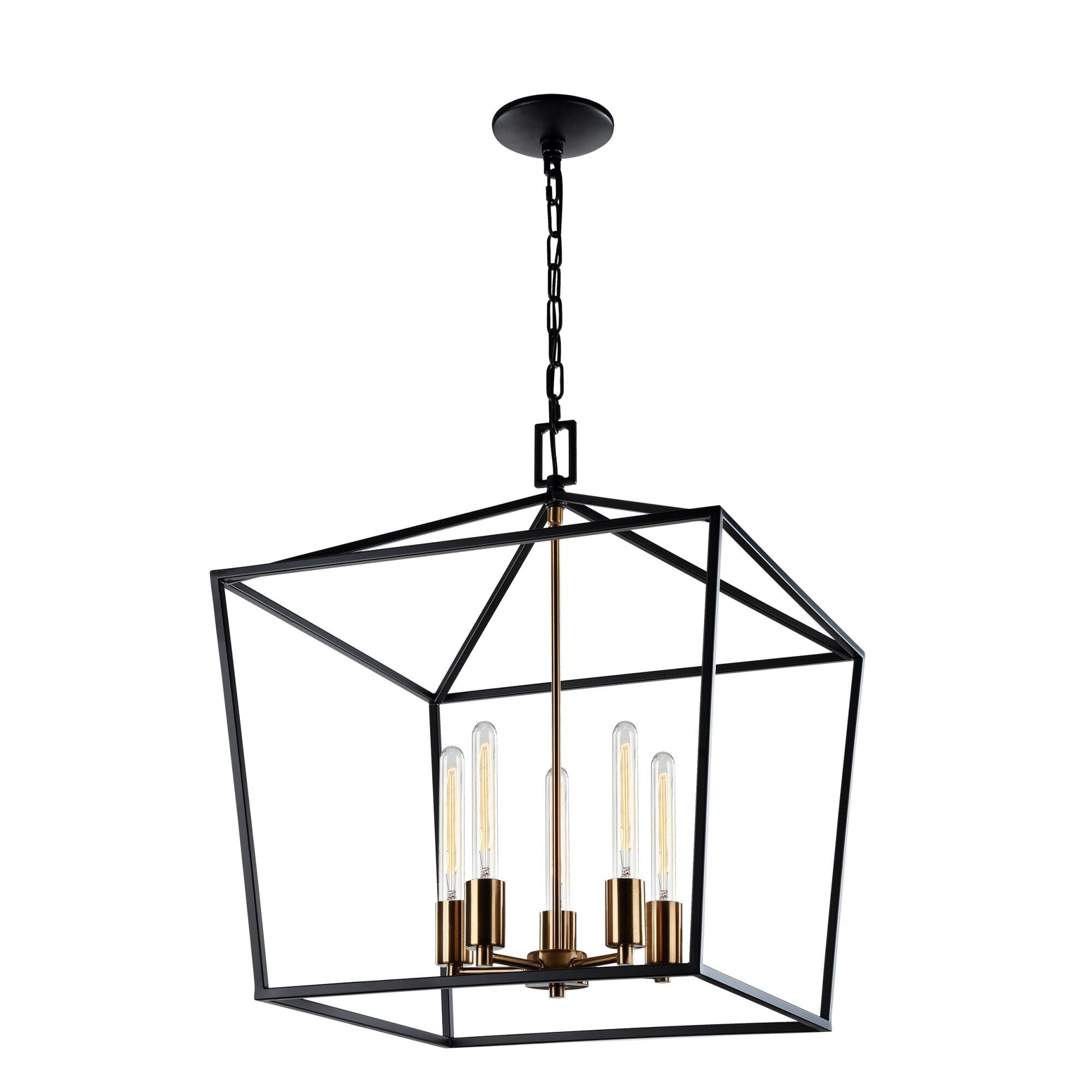 Matteo Lighting Scatola 20 Inch Cage Pendant Scatola - C61705RB - Modern Contemporary