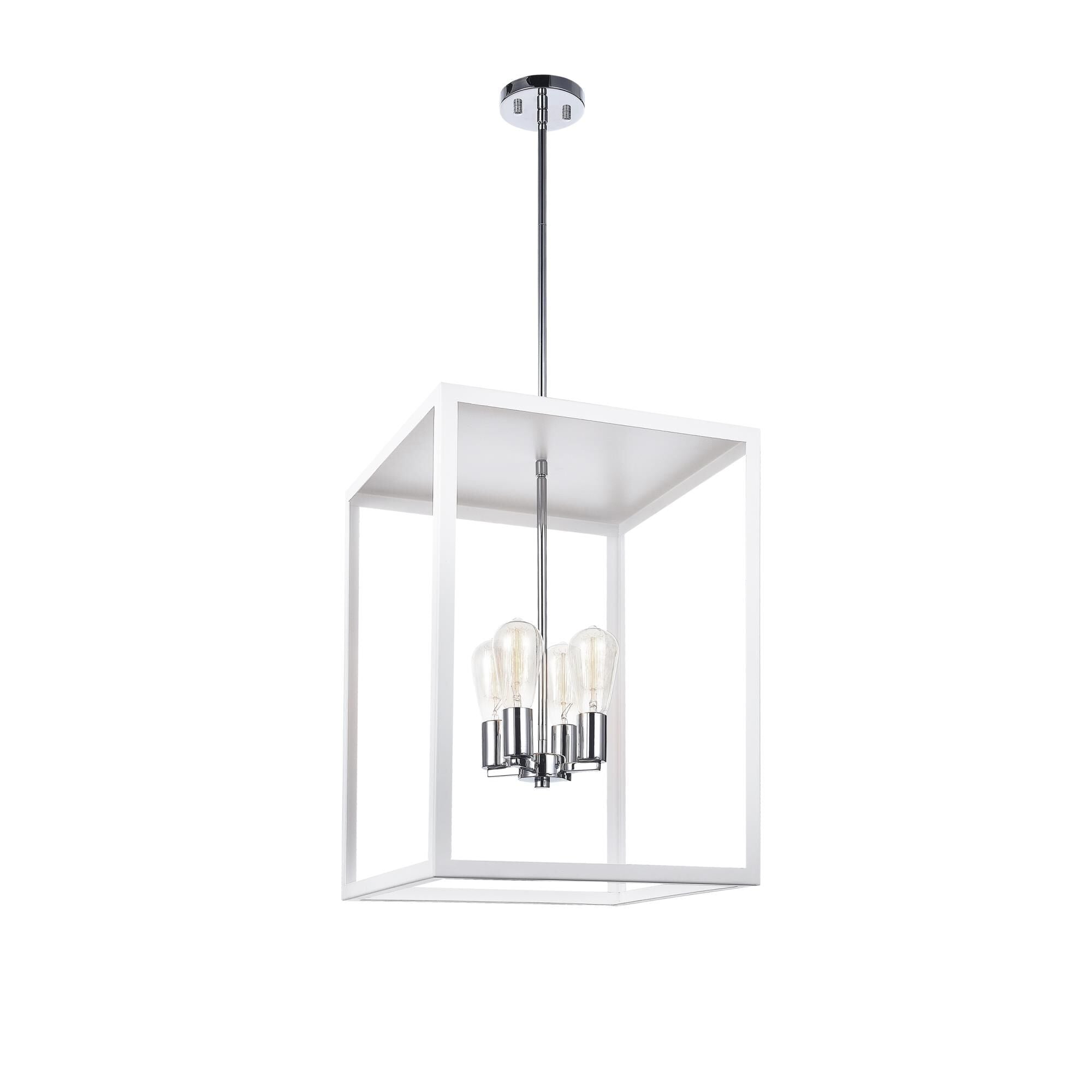 Matteo Lighting Flare 16 Inch Cage Pendant Flare - C76004WH - Modern Contemporary