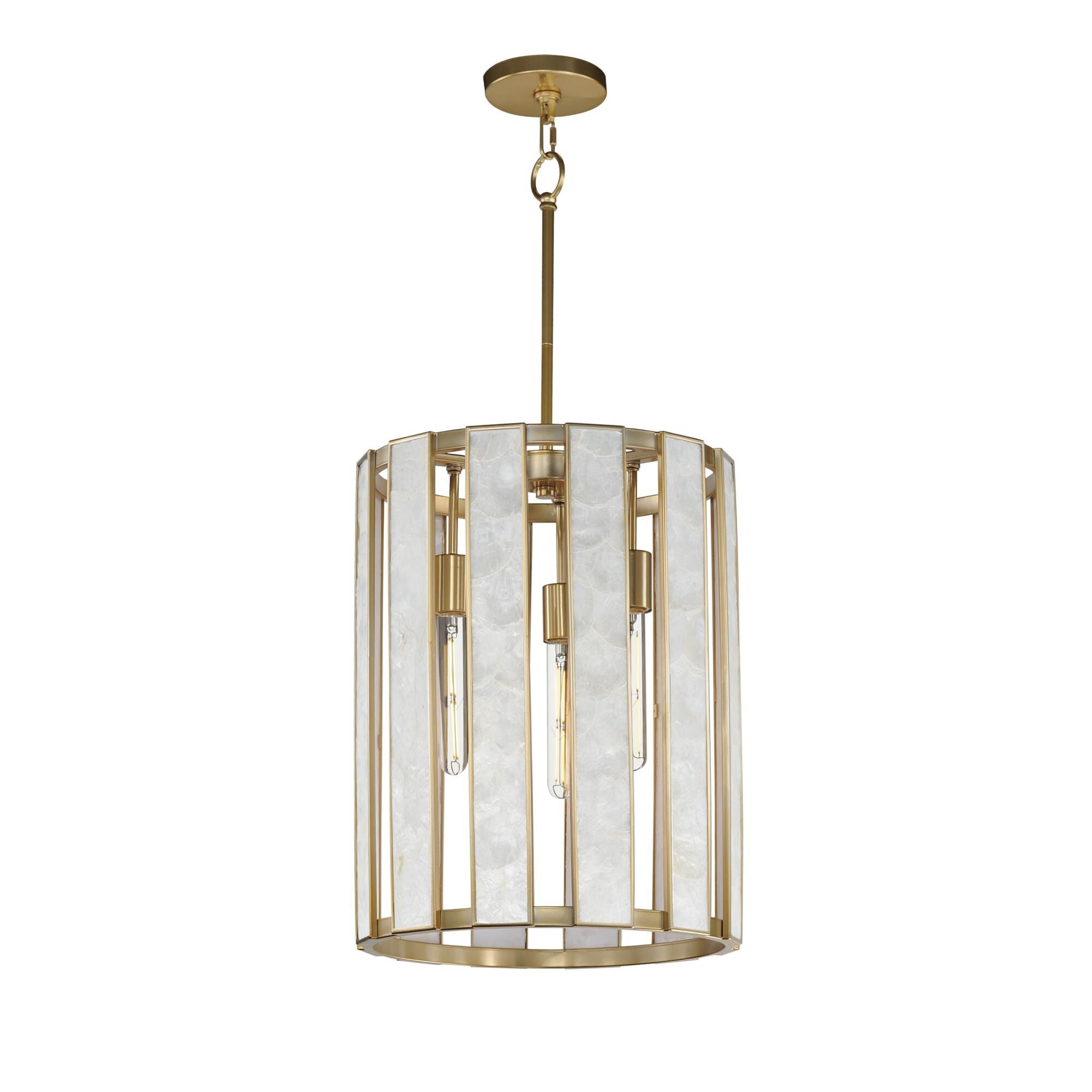 Maxim Lighting Miramar 15 Inch Cage Pendant Miramar - 12802CZNAB - Modern Contemporary