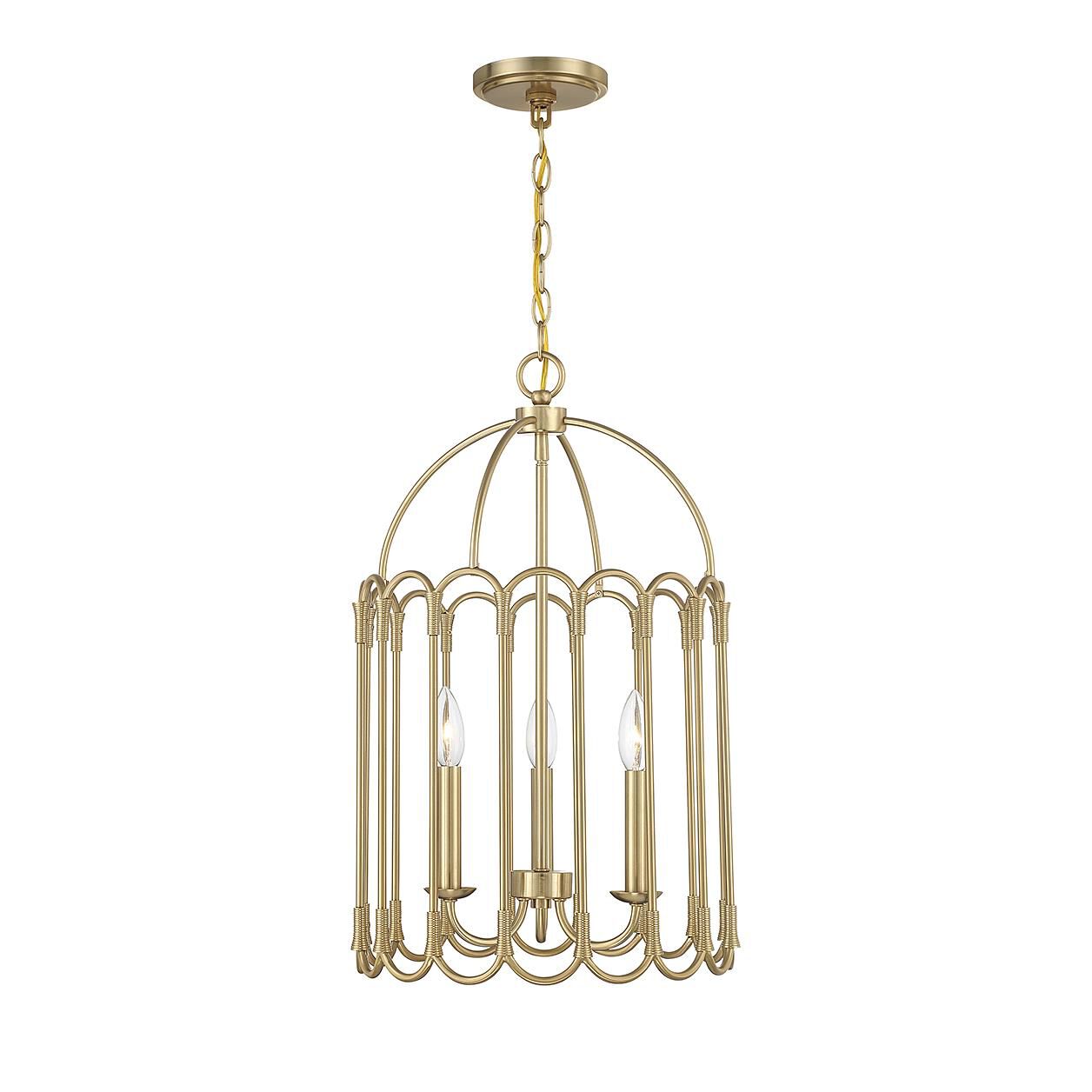 Meridian Lighting 14 Inch Cage Pendant - M30011NB - Transitional