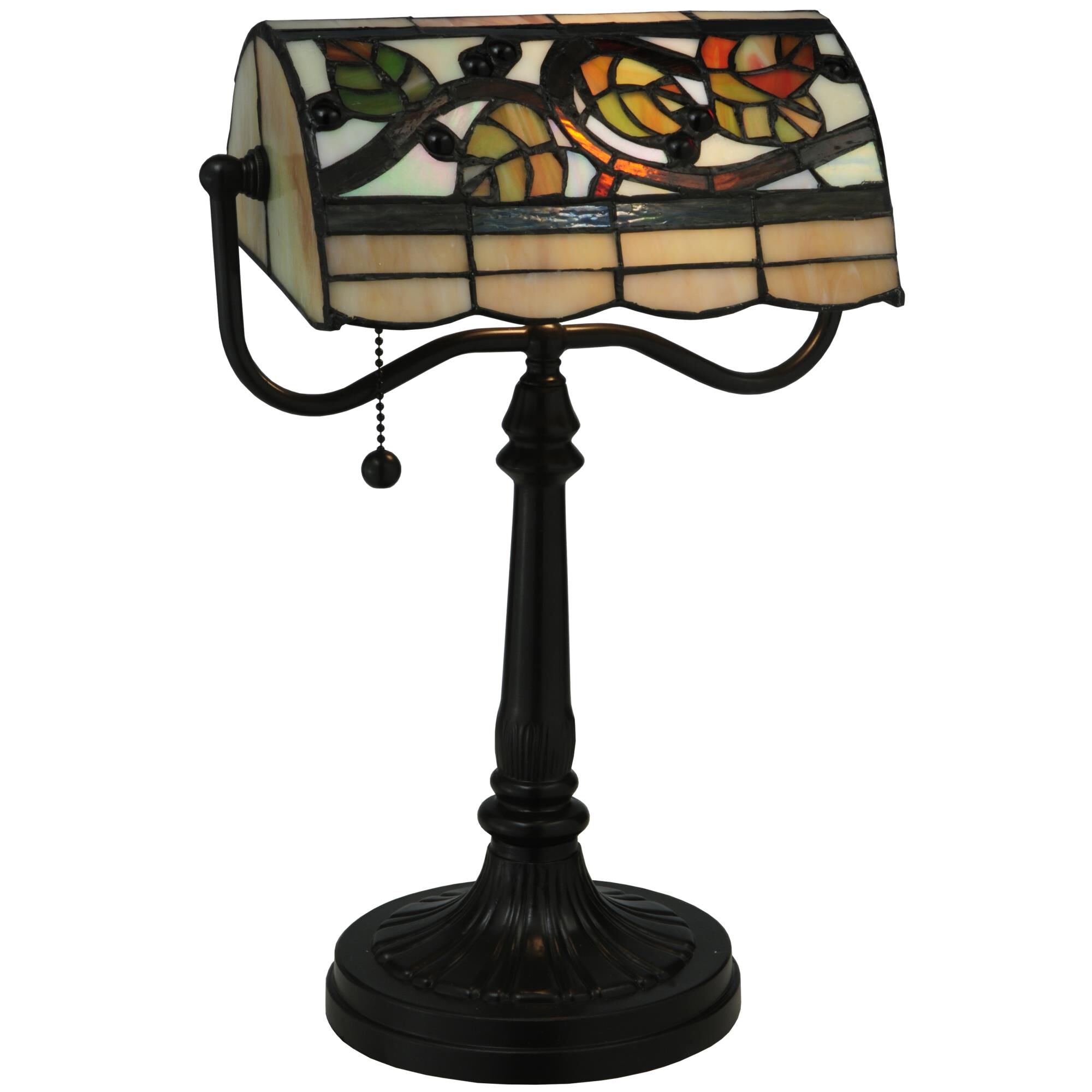 Meyda Lighting Vineyard 15 Inch Desk Lamp Vineyard - 130760 - Tiffany Glass