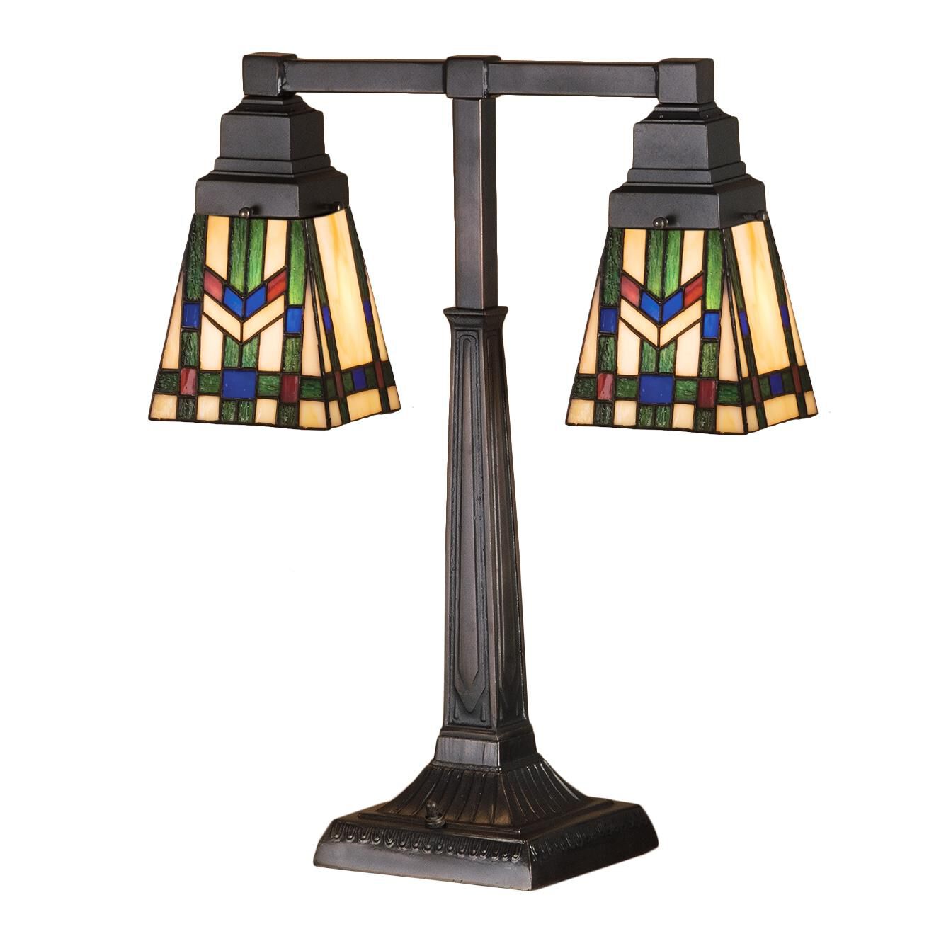 Meyda Lighting Prairie Wheat 19 Inch Desk Lamp Prairie Wheat - 26419 - Craftsman-Mission