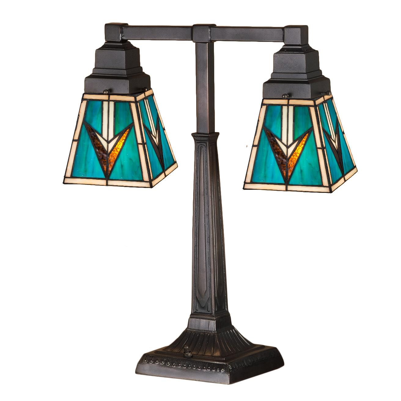 Meyda Lighting Valencia Mission 20 Inch Desk Lamp Valencia Mission - 48200 - Craftsman-Mission