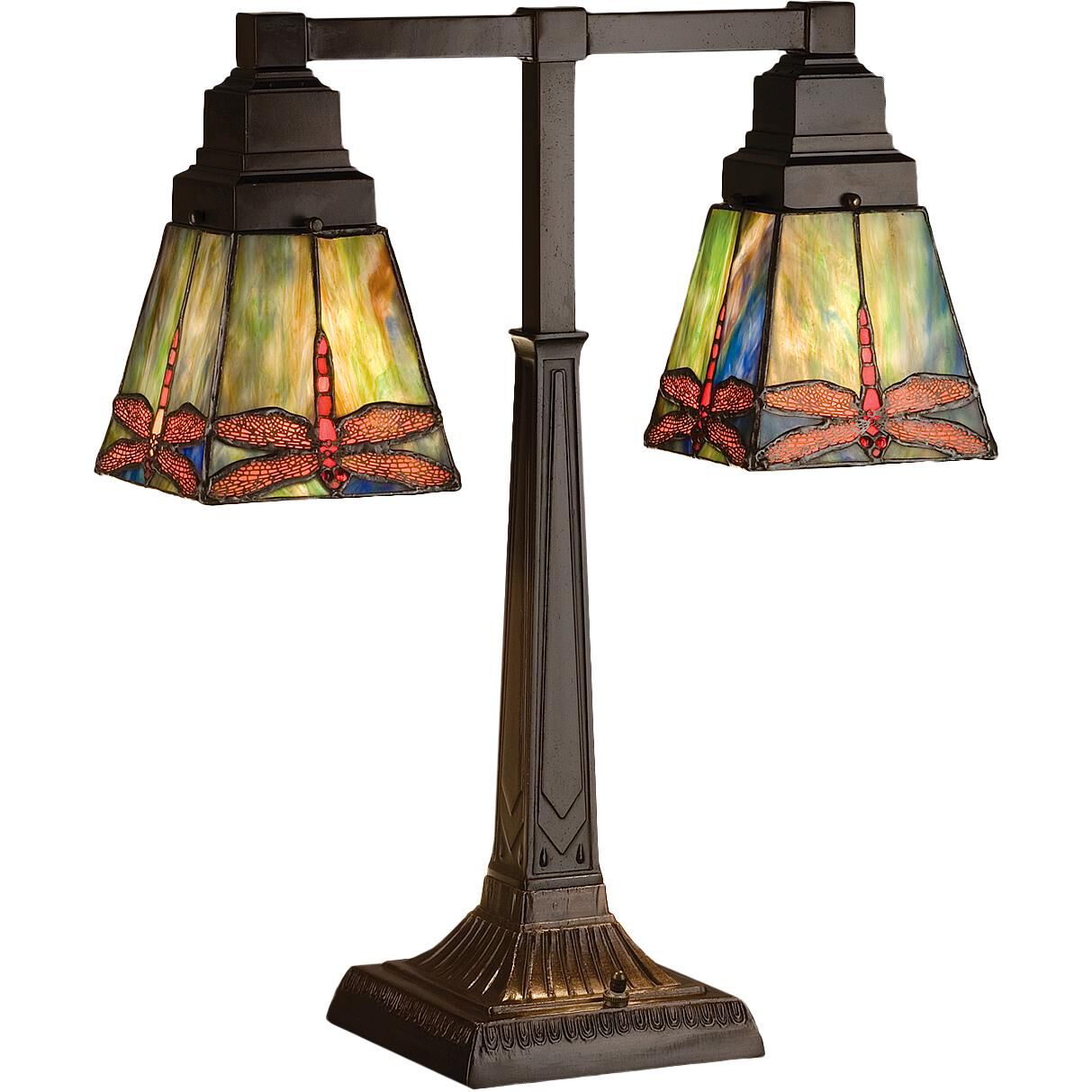 Meyda Lighting Prairie Dragonfly 19 Inch Desk Lamp Prairie Dragonfly - 48203 - Craftsman-Mission