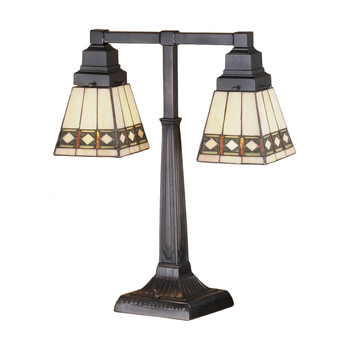 Meyda Lighting Diamond Mission 20 Inch Desk Lamp Diamond Mission - 48204 - Craftsman-Mission