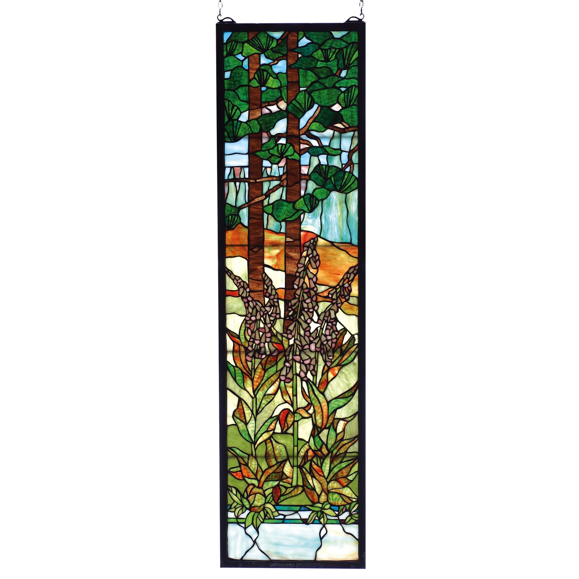 Meyda Lighting Tiffany Foxgloves Alternative Wall Art Tiffany Foxgloves - 74037 - Tiffany Glass